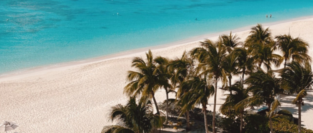 Seven Mile Beach in the Caribbean