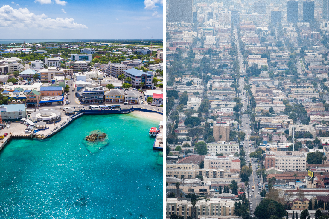 California VS Cayman Islands