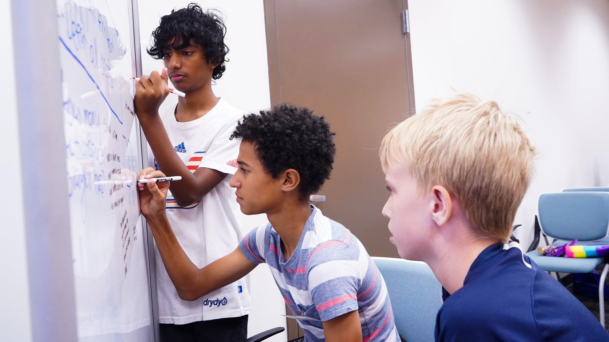 Game Design Workshop Participants L-R Evan Sathasivam, Jeton Bennett, Kyle Hislop