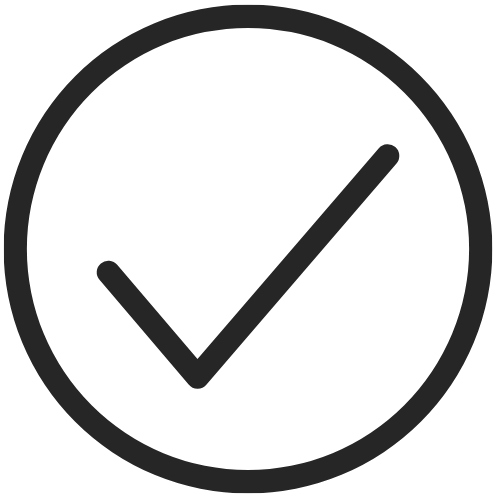 CEC Checkmark Charcoal Grey Transparent