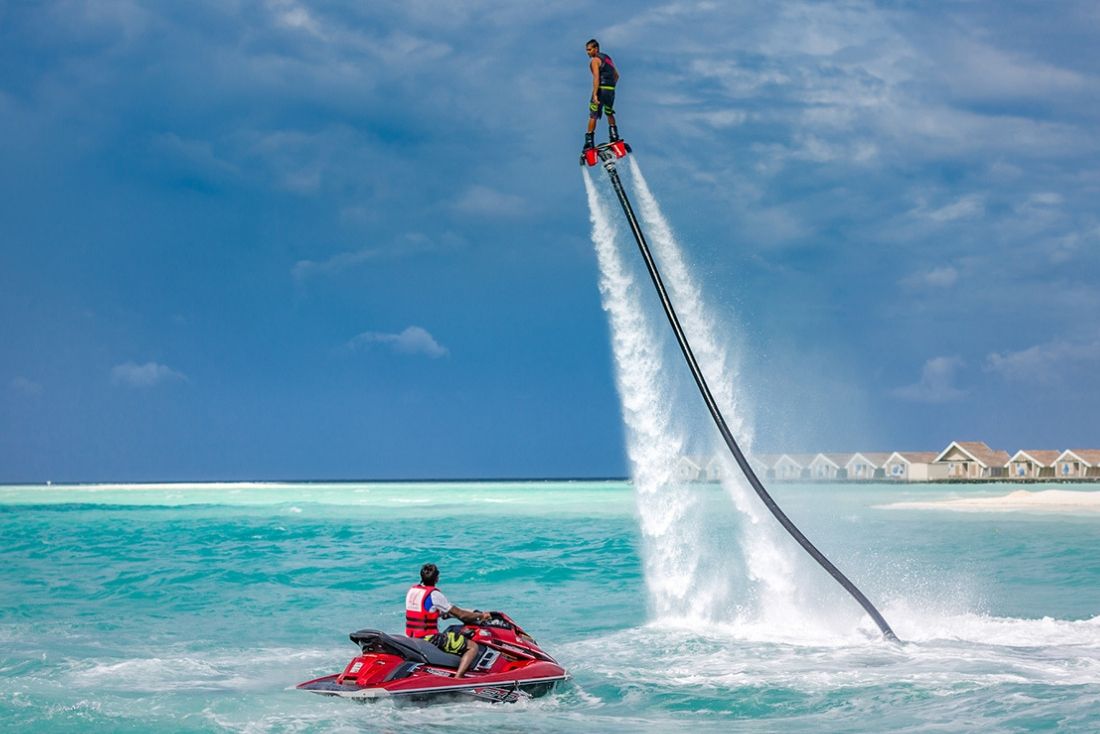 Fly boarding with Summer Water Sports Cayman