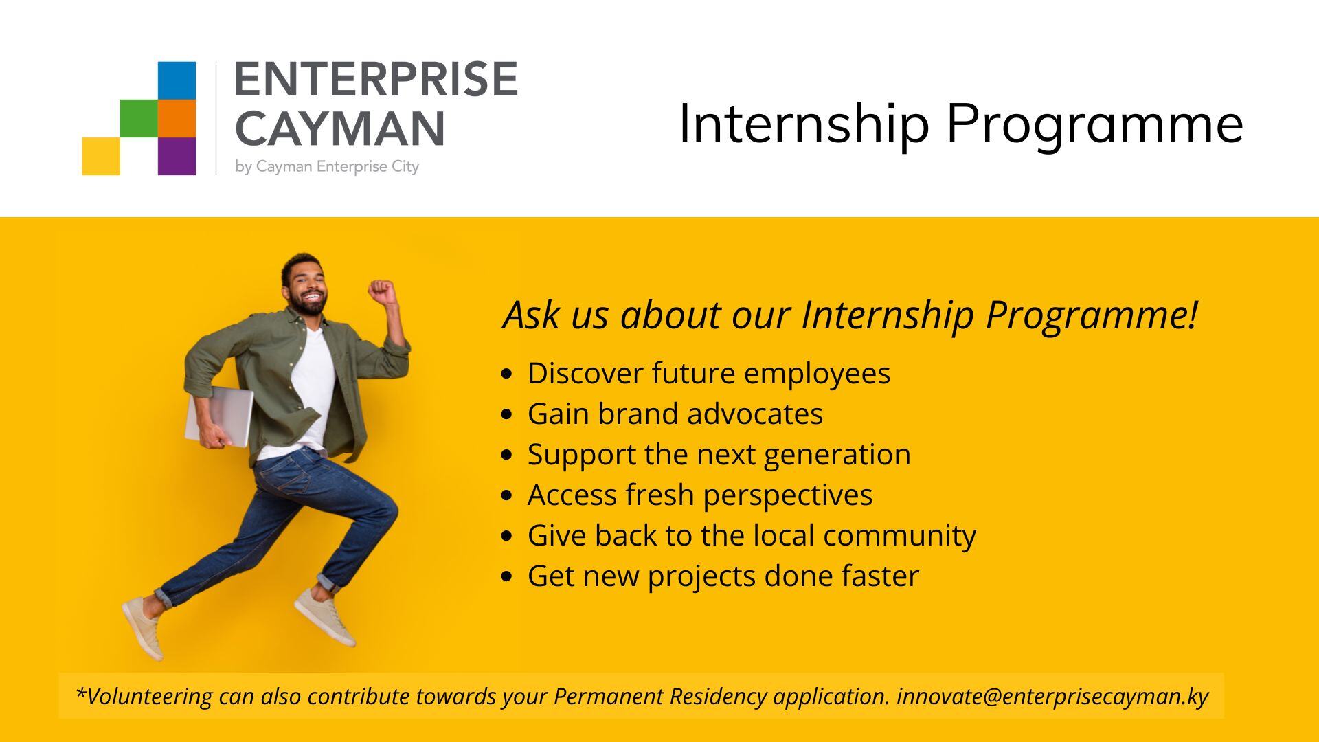 Enterprise Cayman Internship Programme TV Slide